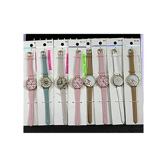Lot of 8 Fashion Watches – Assorted Colors & Designs – Battery Included - Picture 1 of 3